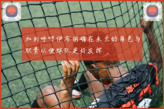 加利呼吁伊布明确在米兰的角色与职责以便球队更好发挥